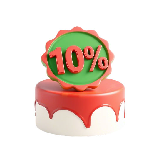 Изображение для статьи - Скидка 10% в ваш праздник!